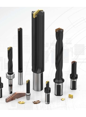 AMEC铲钻刀杆可换刀片式快速钻深孔钻刀杆刀片侧固式直柄钻杆