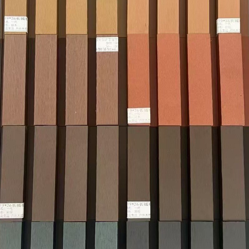 户外塑木长城板围栏格栅木塑庭院栅栏防水防潮R防腐室外共挤墙板