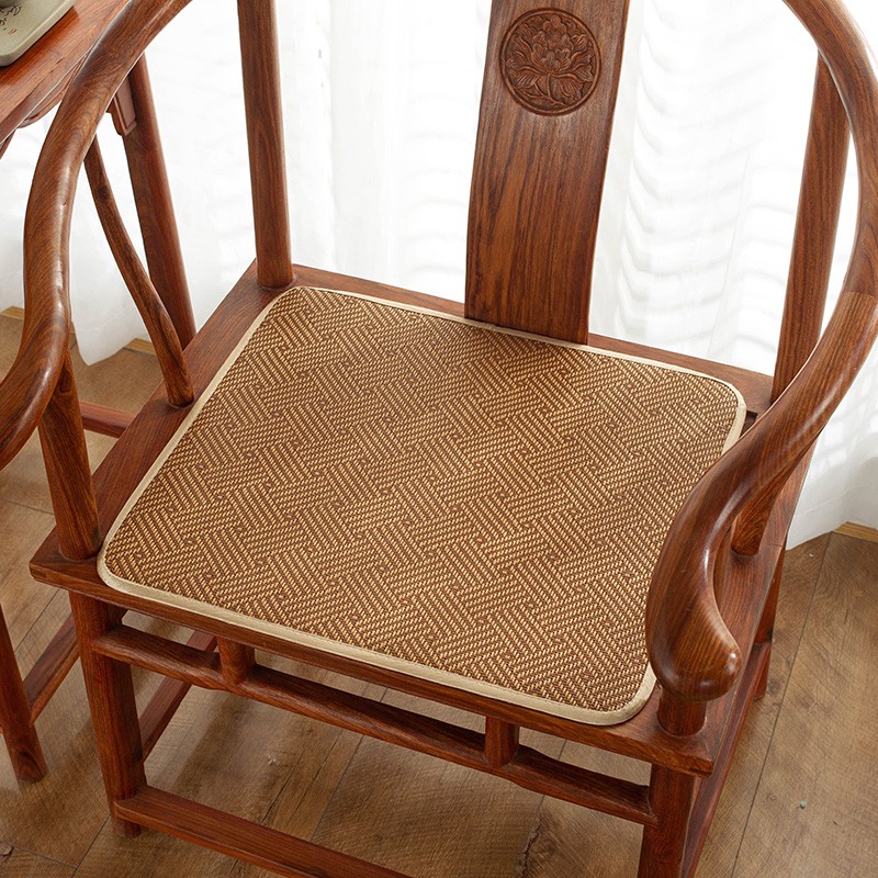 中式红木椅子坐垫办公室久坐海绵圈椅垫实L木沙发凳子座垫四季通