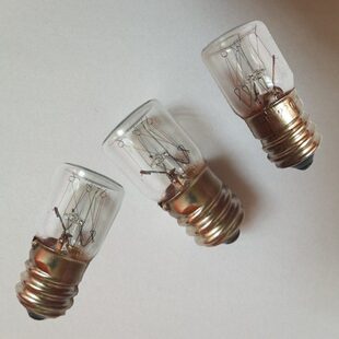 24V12V指示灯30W0V5E14V2螺口螺口钨丝灯泡 W10头灯平机床泡V1120