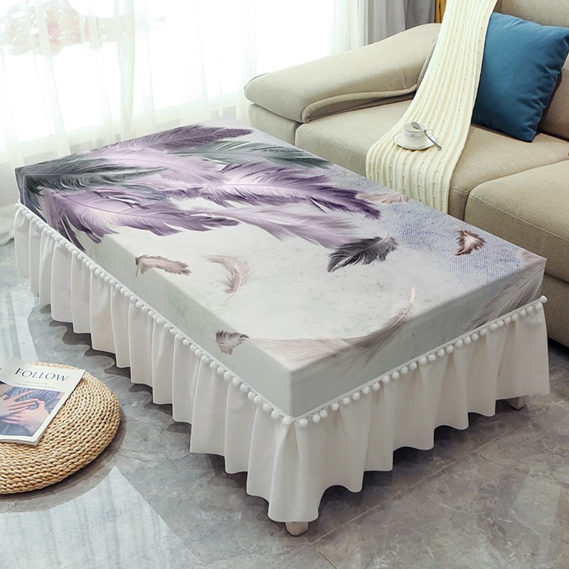 茶几桌布欧式奢华北欧防水茶几台布长方形桌布Q布艺茶几套小方桌