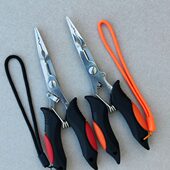 钓鱼摘鱼路亚钳不锈钢垂钓用品绑钩器多功能上钳渔具钩尖嘴钳小号