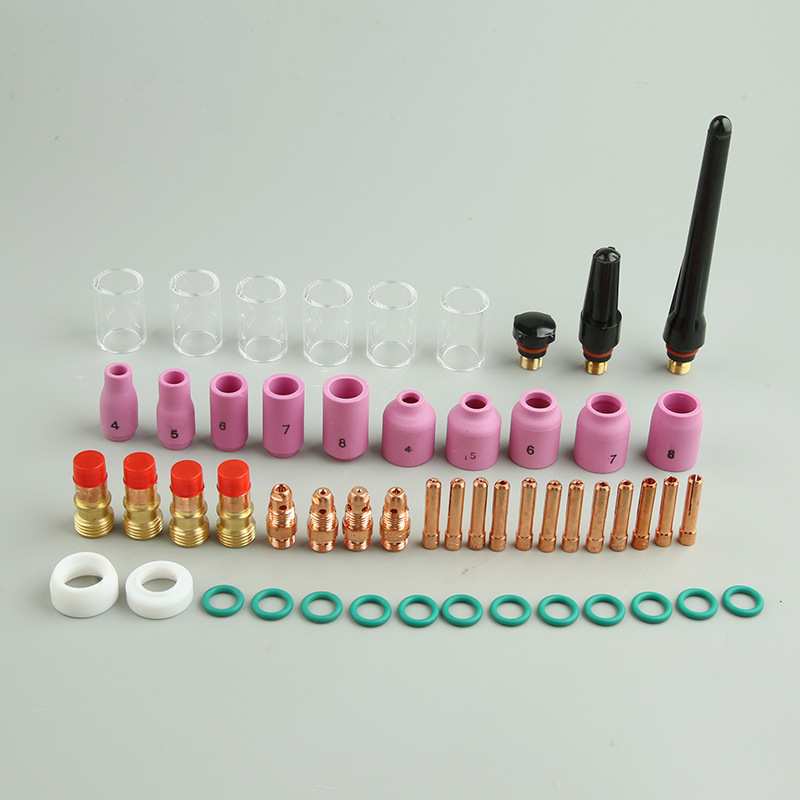 53 件装 TIG焊枪粗短气体透镜适用于 DB SR WP-17/18/26 TIG 焊枪