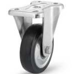 CLB01-D130-RB  铁芯橡胶固定轮 负载180KG 怡合达脚轮