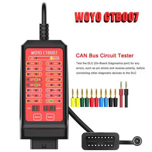 2025跨境热销 OBD CTB007 12V 24V CAN测试仪CAN总线电路测试仪