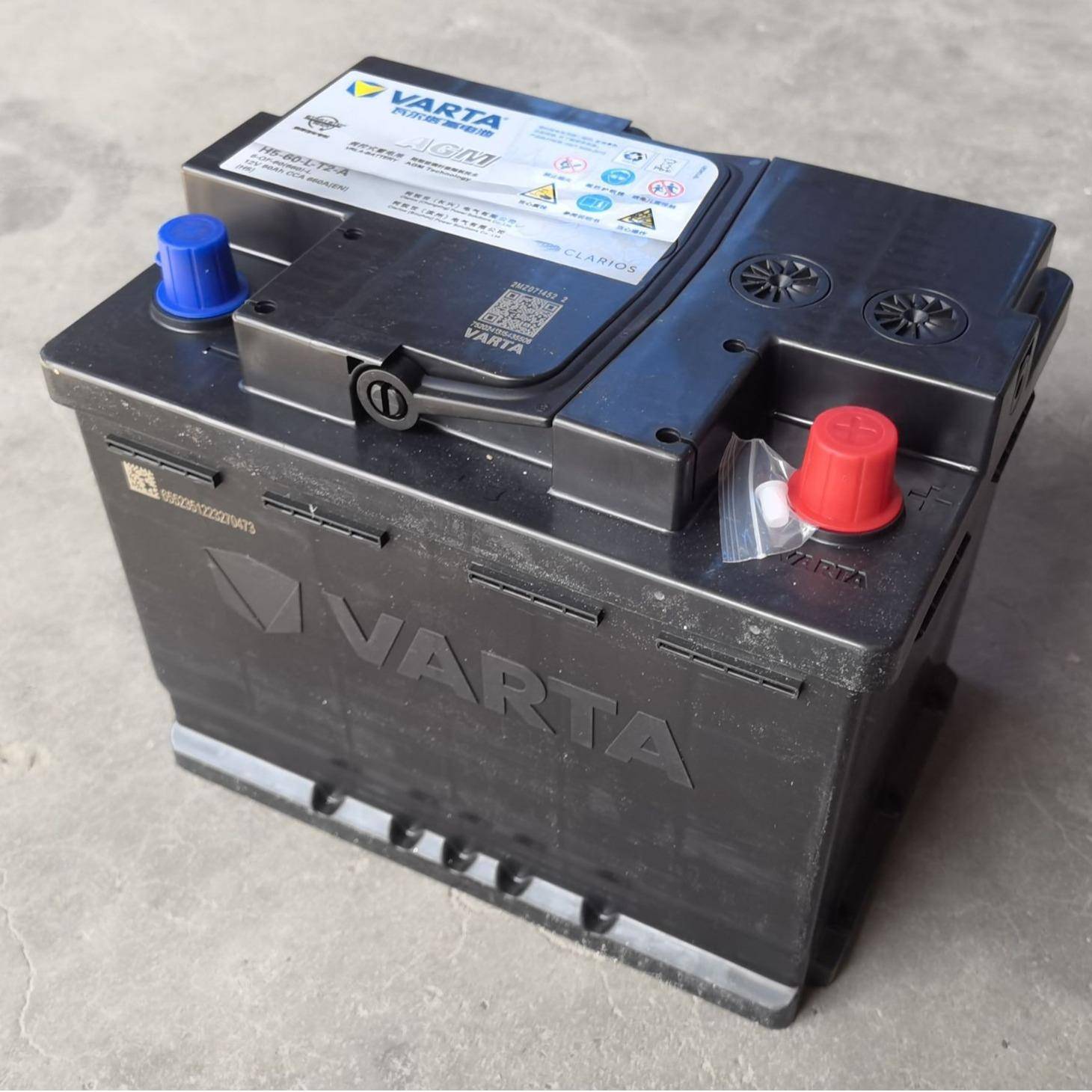 H5-60-L-T2-A瓦尔塔6-QF-60铅酸AGM电池12V60AH轿车AGM启停电瓶