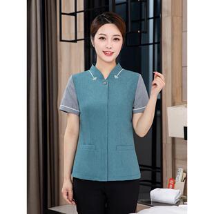 夏季短袖家政公司服务员酒店客房保洁工作服物业小区清洁阿姨宾馆