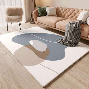 设计感客厅地毯2021新款 北欧高级家用垫子卧室书房可水洗地垫