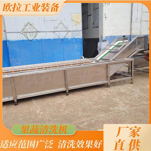 山楂清洗流水线 海鲜蔬果加工设备 大姜全自动高压喷淋清洗设备