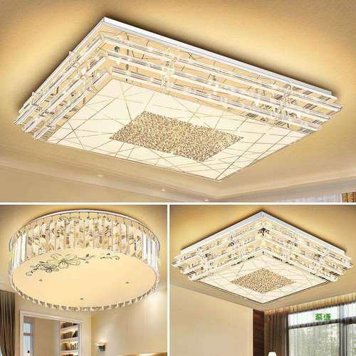 轻奢水晶客厅大灯吸顶灯家用大厅主卧室吊灯具大全屋现代简约大气
