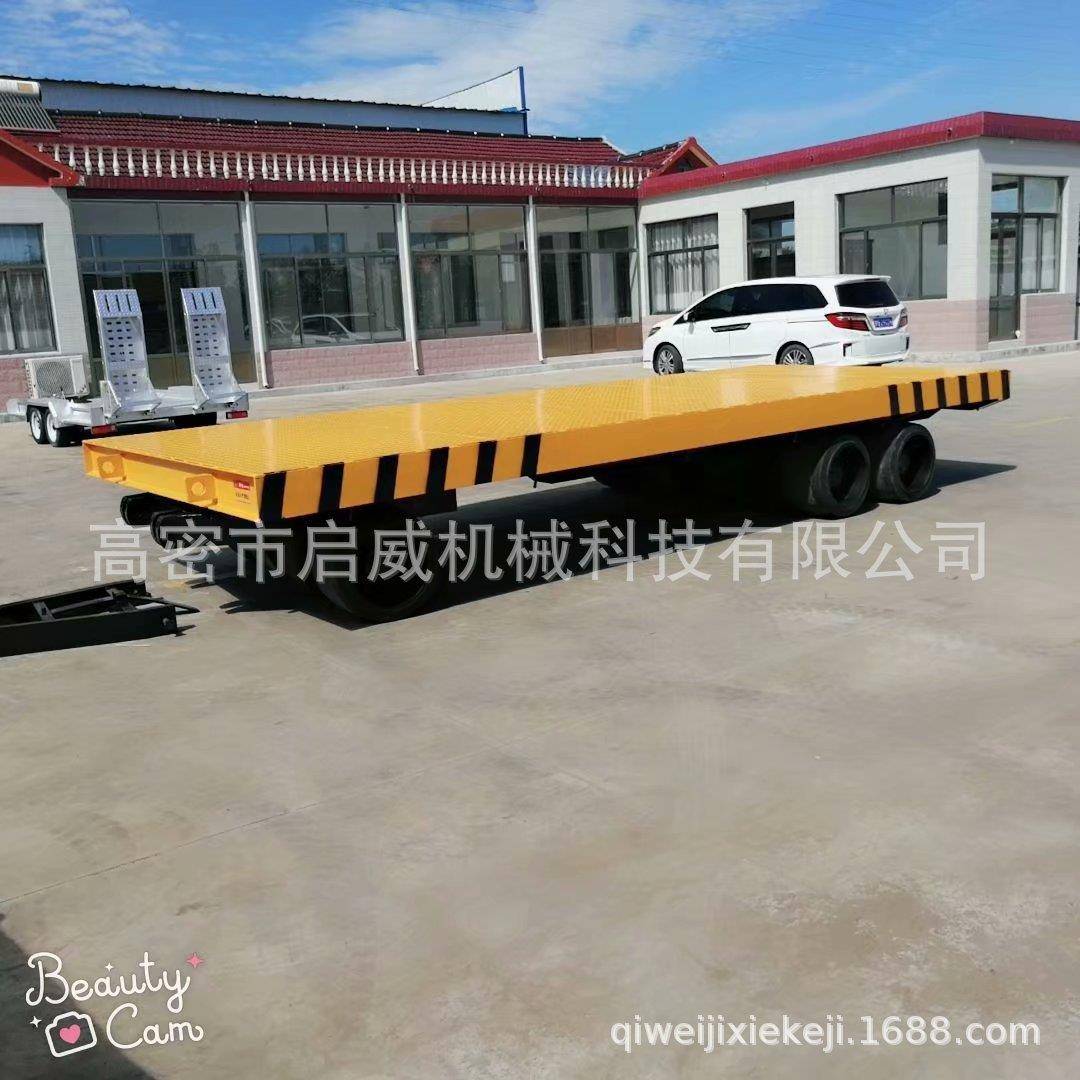 厂家供应120吨平板拖车前后左右浮动车桥压配式轮胎