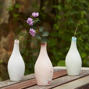 花瓶陶器装饰家居摆件干花花花瓶水培陶瓷客厅小迷你插花复古花盆