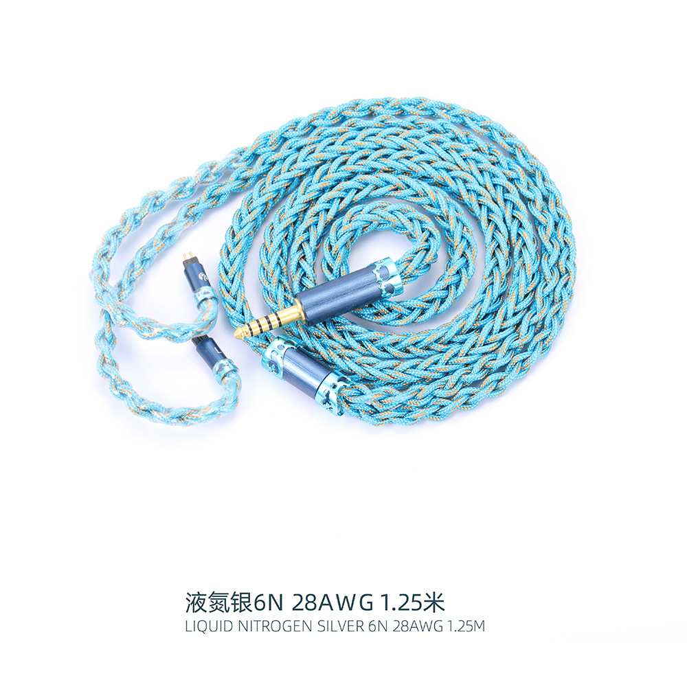 液氮金银钯6N升级线OFC4.4mm 3.5mm无氧铜插头mmcx pe 0.78 a2dc