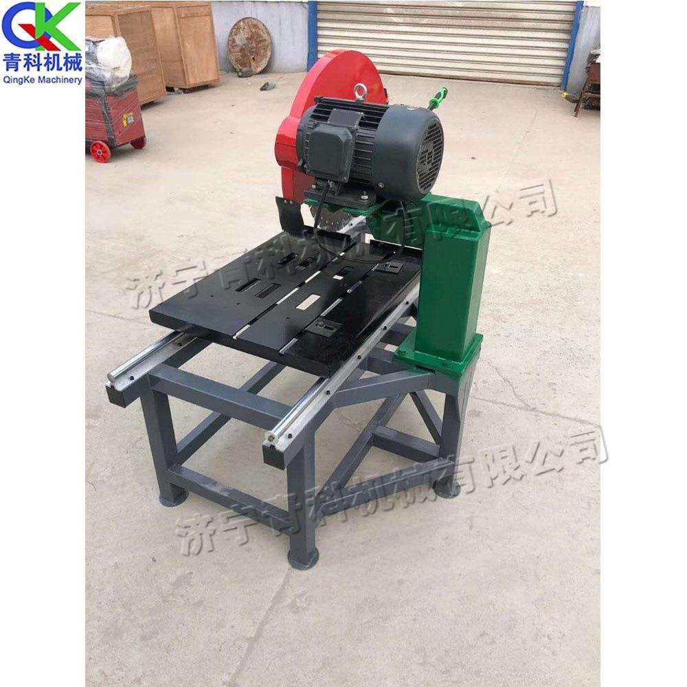 小型卧式石材切割机 水磨石方砖切砖机 石材瓷片制造切断设备