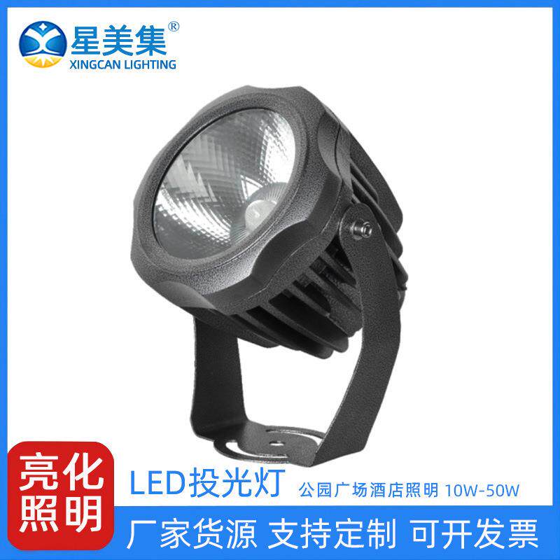 10W20W30W40W50W室外桥梁工程大功率户外防水草坪灯别墅公园投射
