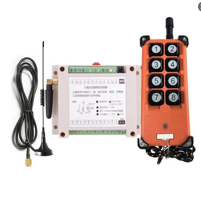 直流12伏 24伏 36伏8路遥控开关/八路控制板/学习码接收器