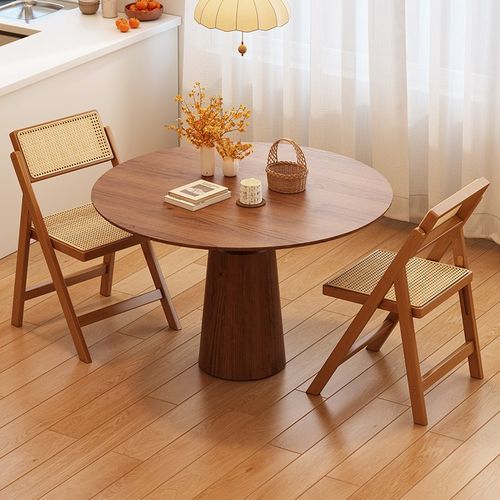 可折叠吧台椅家用现代简约高脚凳实木酒吧椅N餐厅日式藤编靠背椅