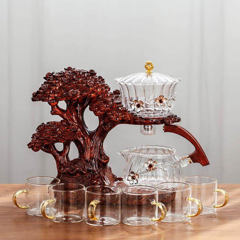 2023新款摇钱树全自动茶具套装家用高硼硅耐热玻璃磁吸懒人冲茶器,鲜花速递/花卉仿真/绿植园艺,割草机/草坪机,淘宝优惠券,粉丝福利购,淘宝优惠卷