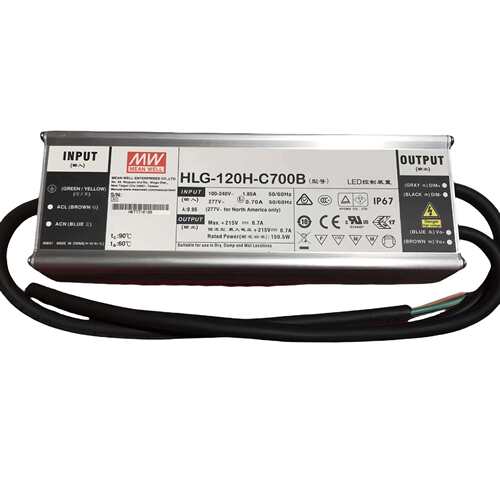 明纬电源 HLG-120H-C700AB 150W 恒流型LED电源