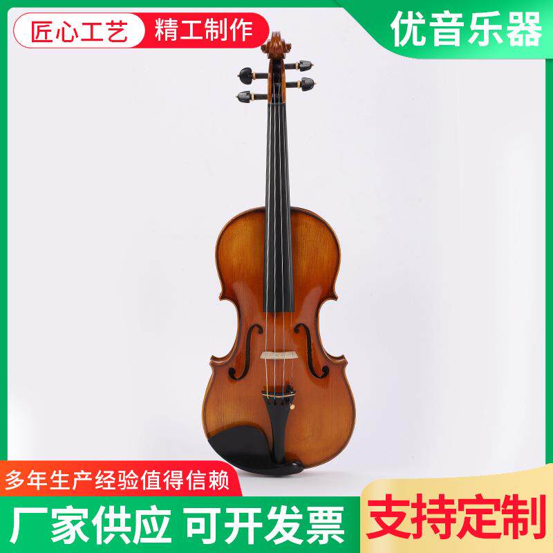 厂家供应手工独板2次合琴小提琴 多色多款可手工加工小提琴
