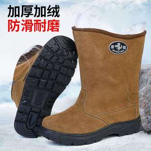 高帮加厚加绒保暖男靴防滑防寒休闲轻便舒适防水帅气 蒙靴
