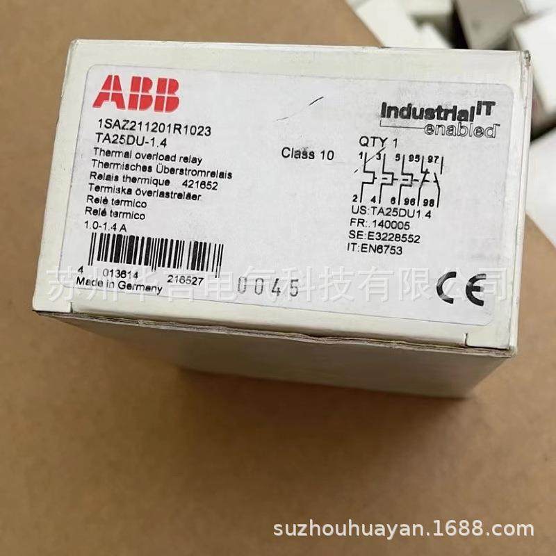 供应 ABB 热继电器 TA25DU-14M 整定电流10~14A 订货号10135414