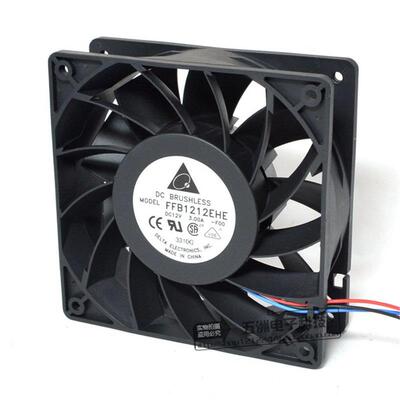 台达风扇 3A 暴力风扇 12cm风扇 FFB1212EHE 12V 大风量风扇 3.0A