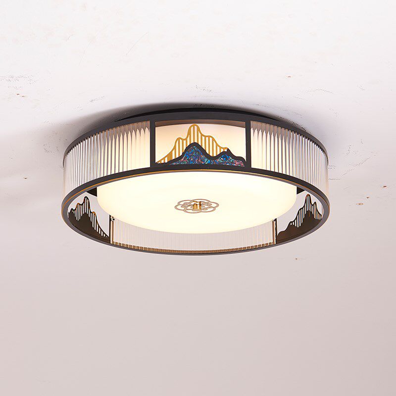 卧室书房吸顶灯新中式客厅主卧灯简约E现代2023年新款网红中山灯