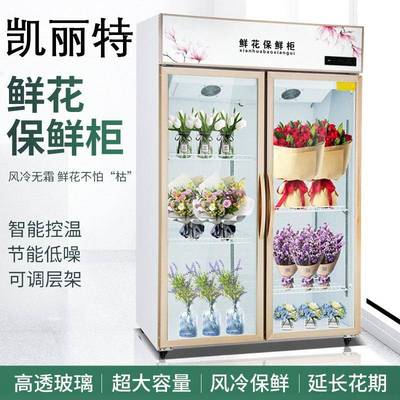 凯丽特鲜花保鲜柜风冷展示柜冷藏柜商用冰柜花店立式风冷冷藏柜