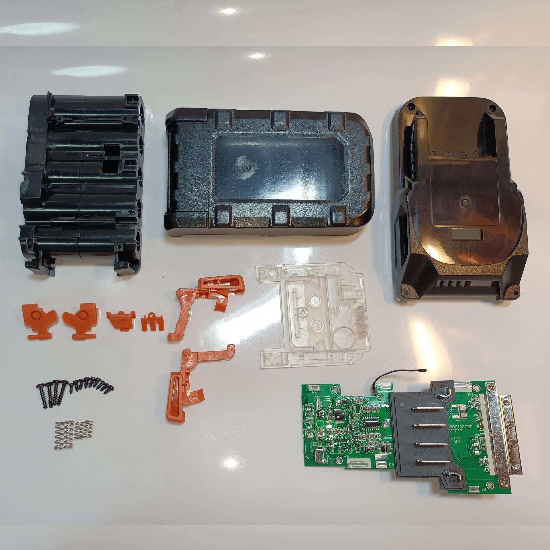 替代AEG RIGID里奇18V工具电池套料L1815R 5芯 21700款4.0AH 带灯