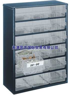 137478 Raaco蓝色零件柜工具柜18个抽屉150mmx417mmx306mm