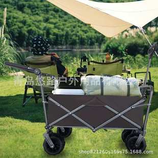 悠路供应户外折叠布兜工具车便携式 野营折叠车户外露营小推车5015