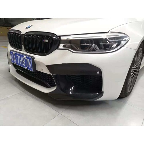 适用于宝马新款M5 F90 碳纤维前上包角 扰流板导流器 前铲前下巴