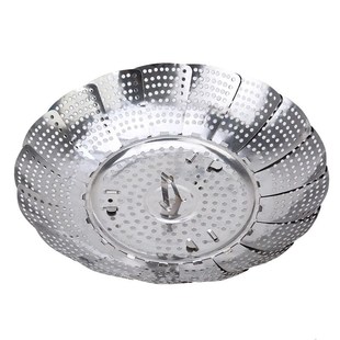 Stainless Steel Vegetable Fruit Bowl 28cm Steamer Food