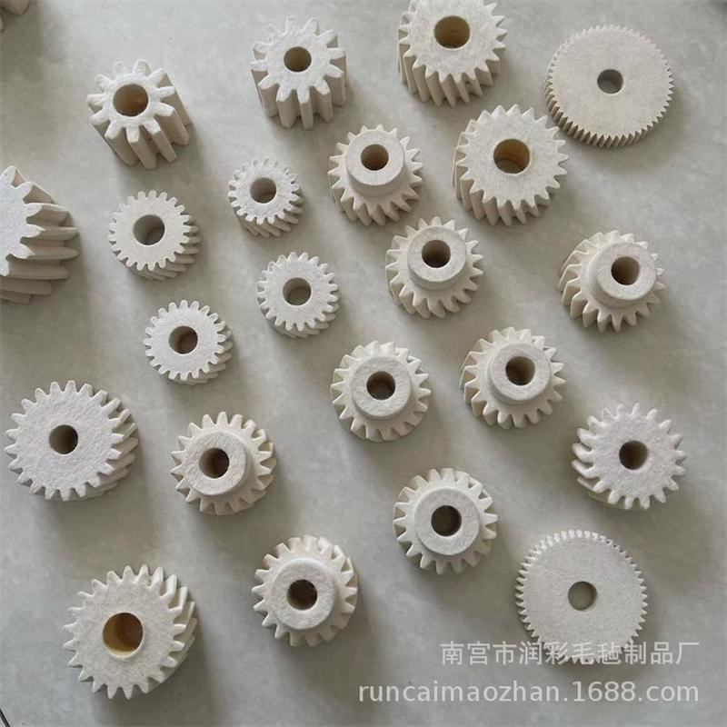 毛毡齿轮机械传动件润滑齿条齿面耐磨工业毡齿轮直齿斜齿