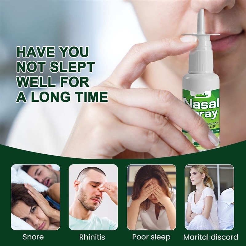 3pcs Nasal Spray Rhinitis Nasal Care Congestion Nose Spray