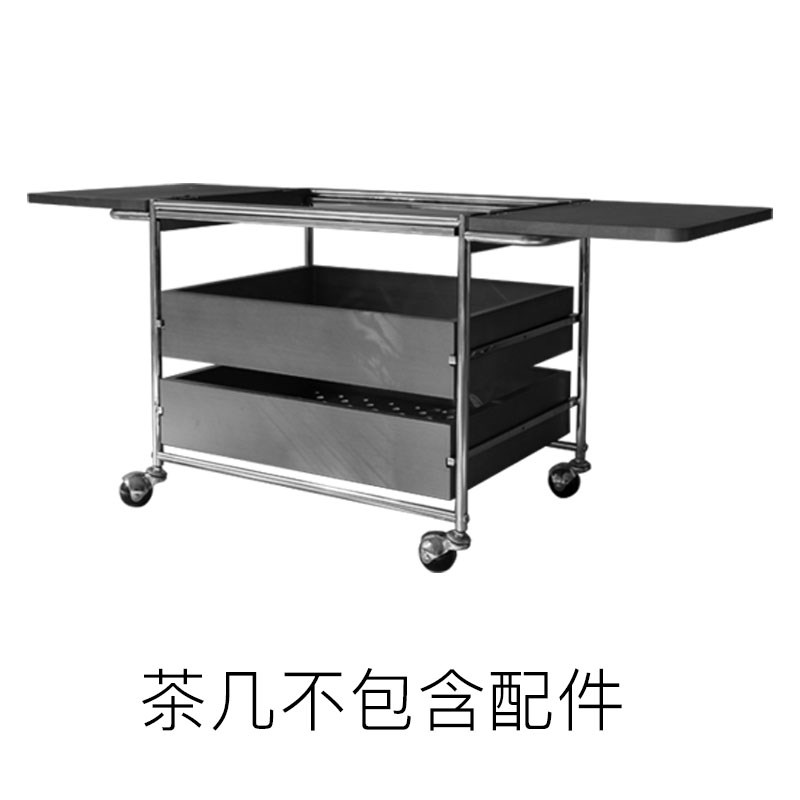尤皿/烟火水茶小几/实木客厅桌子古色露营茶桌围炉复T003煮茶移动