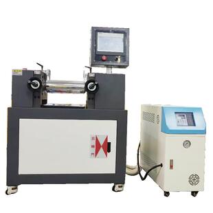 油加热PVC稳定剂混炼测试PLC控制实时监控辊温变化实验室开炼机