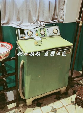 70年代怀旧老物件老式家用电器冰箱洗衣机录音机80后民俗装饰摆件