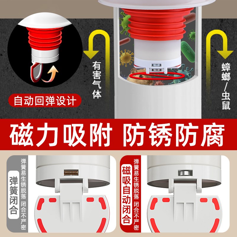 下水管三头通洗衣机排水管地漏专用接头防臭溢水三通分流器一分二