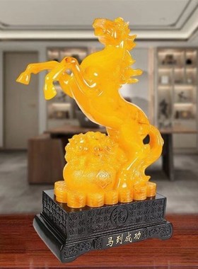 招财马摆件马到成功客厅办公室装饰乔迁开业礼物玄关酒柜桌面摆放