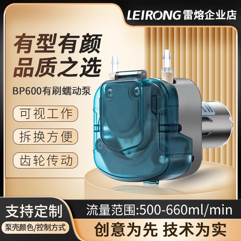 微小型BP600有刷电机蠕动泵实验室工业大流量灌装机抽水泵12V