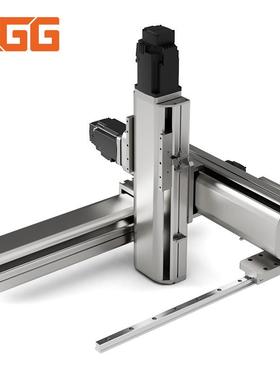 喷漆机械用嵌入三轴滑台XYZ-悬臂A型+辅助轨多轴滑台工厂现货