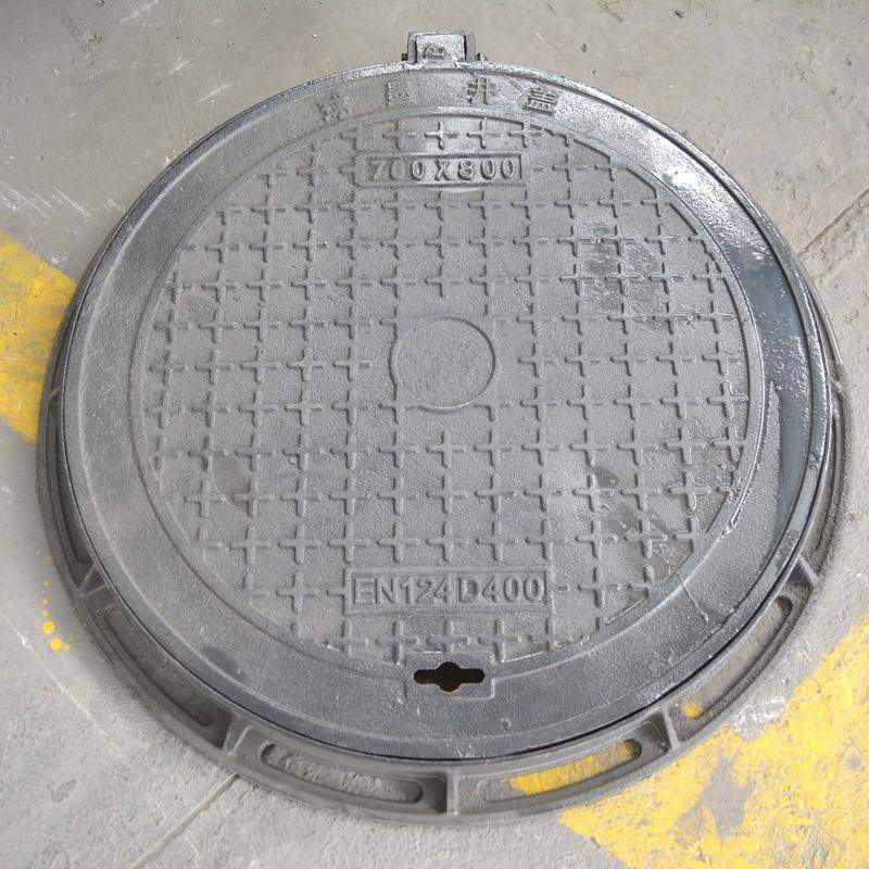 厂家铸铁球墨井盖双层圆形井盖雨水篦子球墨铸铁井盖水沟盖板,基础建材,井盖,淘宝优惠券,粉丝福利购,淘宝优惠卷