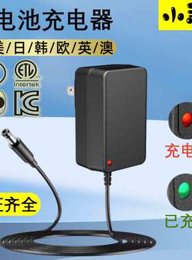 定制5V6V9V12V1A2A适配器 认证4.2V8.4V12.6V16.8V21V25.2V充电器