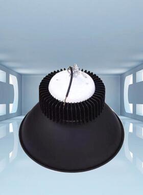 黑色鳍片工矿灯led厂房灯车间仓库超亮150W工业照明吊灯罩子100W