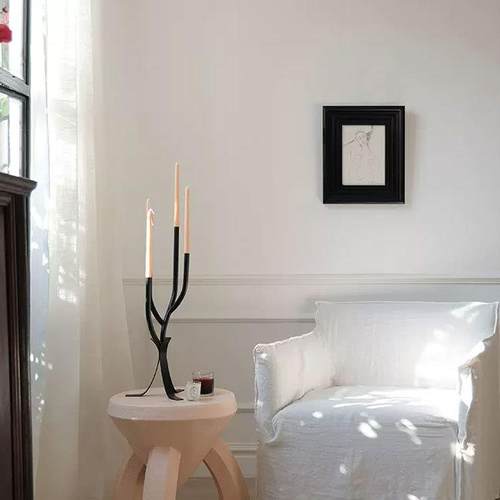 法式中古风多头金属烛台圣诞蜡烛烛台氛围感装饰摆件树枝造型摆件