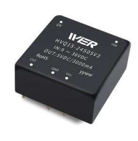 微尔WlER DC-DC 12V 模块电源 小型SIP封装  HVQ15-24D12V3
