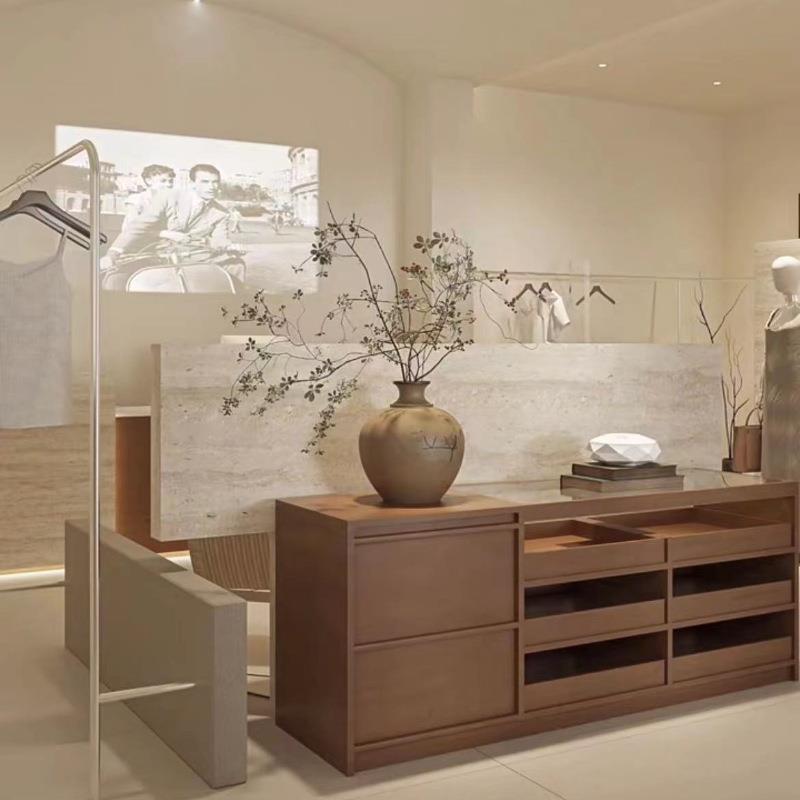收银台吧台前台接待台服装店柜台桌店铺小型现代展示中岛台流水台