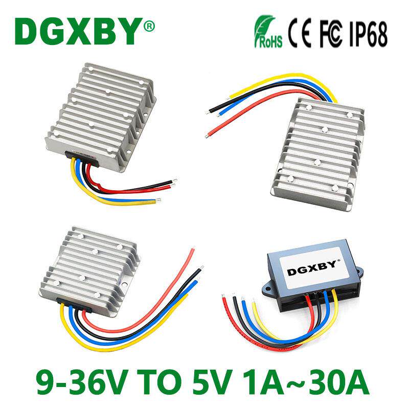 隔离12V24V转5V1A~30A车载LED显示屏转换器9-36V变5V直流电源模块